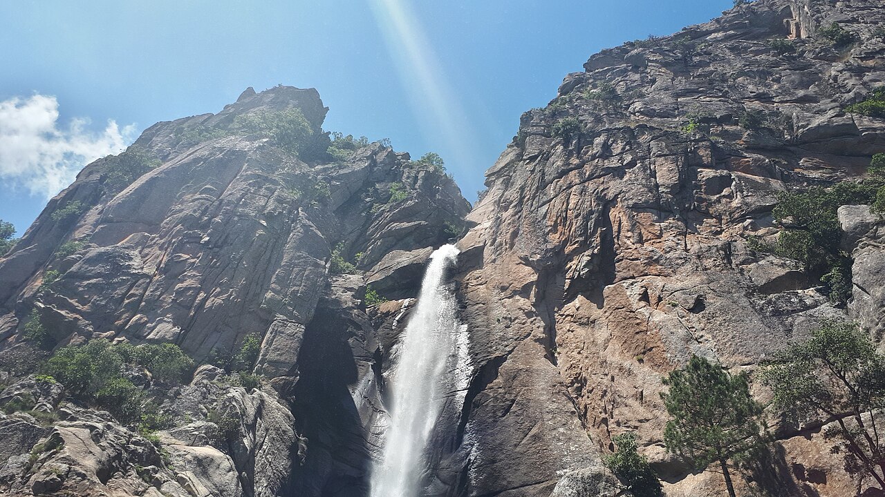 De waterval Piscia di Gallo